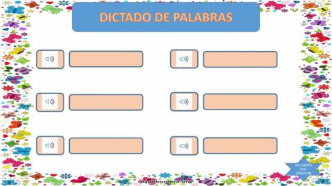 Dictado palabras