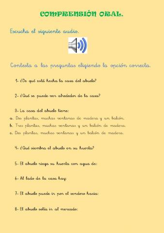 Comprensión oral