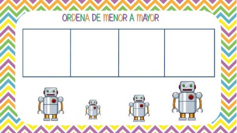 Ordena de menor a mayor