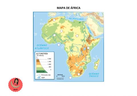 Mapa Físico de África