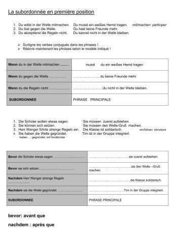 Nebensätze (wenn,bevor,nachdem)