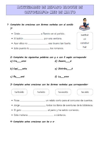 Repaso de ortografía