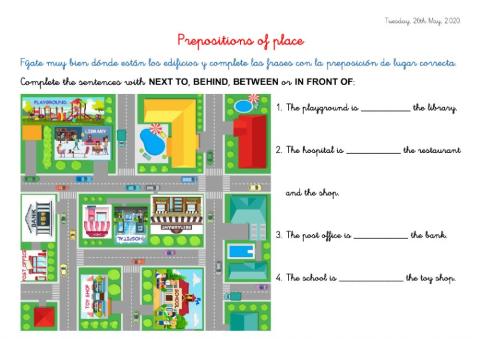 Prepositions of place