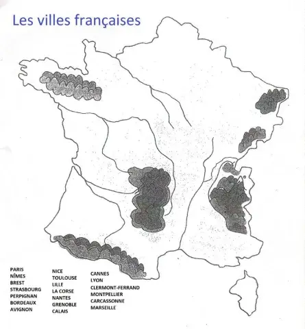 Les villes françaises