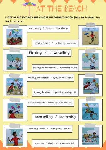 Unit 6. at the beach