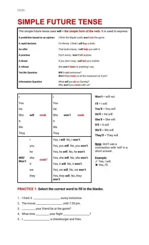 Simple Future (Will)