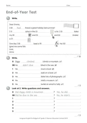 Final test - Longman  4th grade