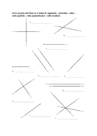 Rette semirette e segmenti