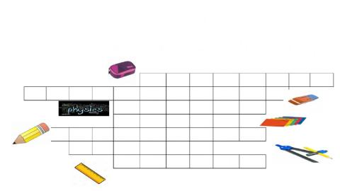 KREUZWORTRÄTSEL SCHULSACHEN