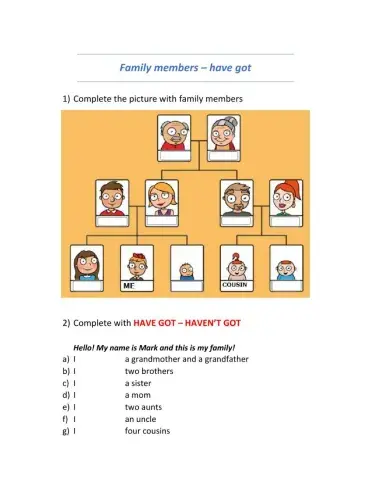 Family members - have got