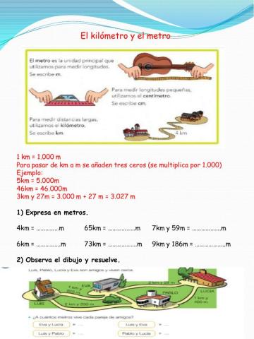 El metro y el kilometro