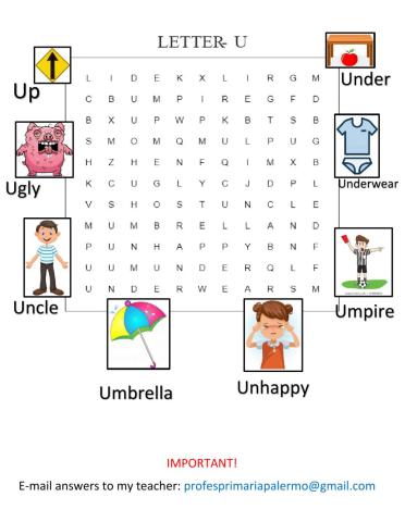 Pockets 3-Letter U-Word search