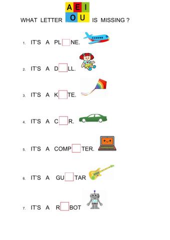 WHAT LETTER IS MISSING?