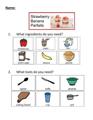 Making Yogurt Parfaits