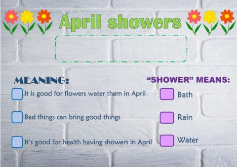 April showers