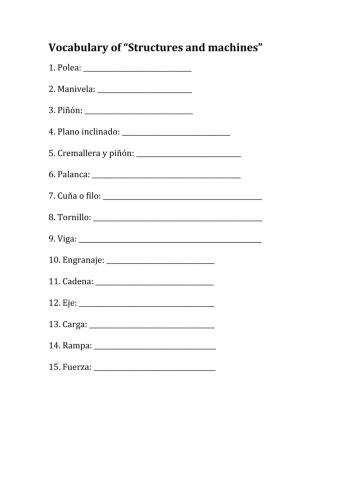 Vocabulary Structures and Machines