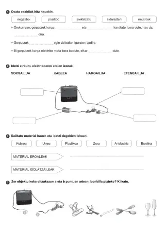 Elektrizitatea eta korronte elektrikoa