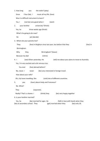 Present Perfect, Past Simple B1