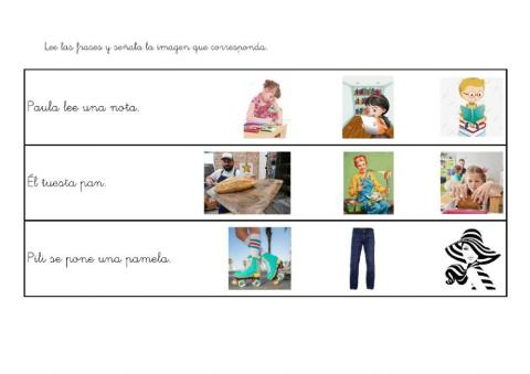 Comprensión de frases