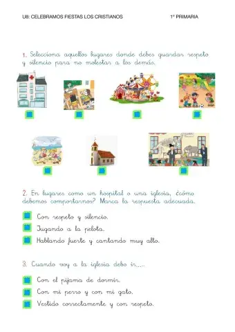 Celebramos fiestas los cristianos. (2)