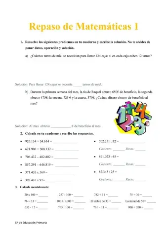 Repaso Matemáticas 1