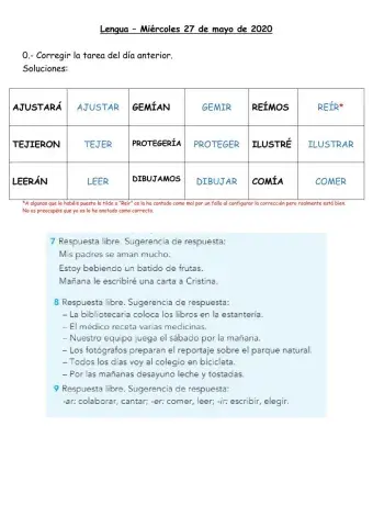 3º Lengua Verbos -bir