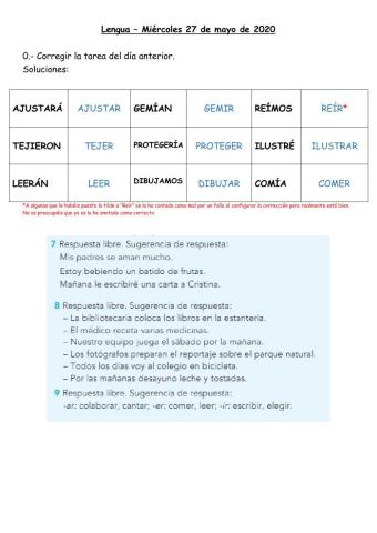 3º Lengua Verbos -bir