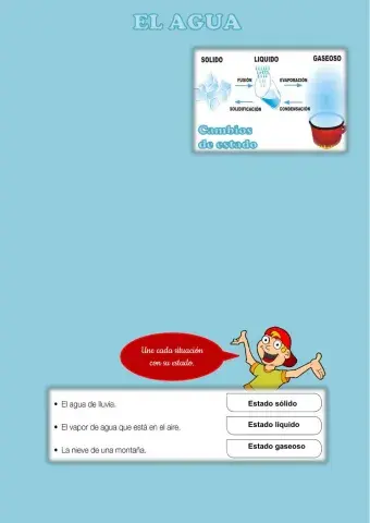 El agua: estados, cambios y ciclo