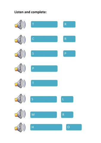 School time. Vocabulary