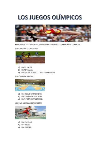 Los juegos olímpicos