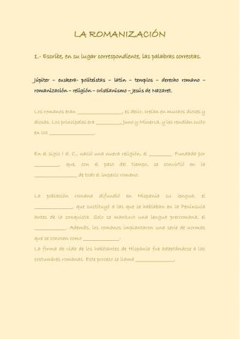 La romanización