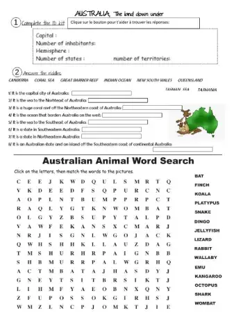 Australia, the land down under