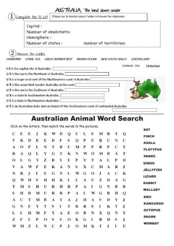 Australia, the land down under