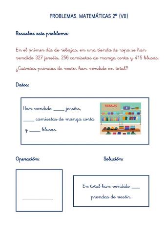 Problemas de matemáticas 2º . 7