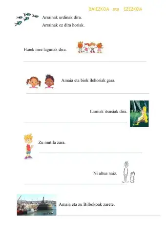 Baiezkoa eta ezezkoa