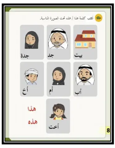 أكتب كلمة هذا وهذه تحت الصورة المناسبة