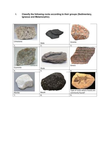 Unit 2: What's the difference between rocks and minerals?
