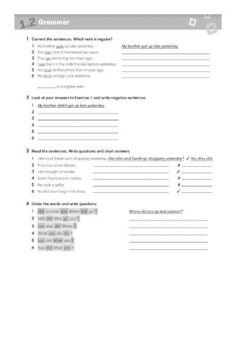 Revision for the test