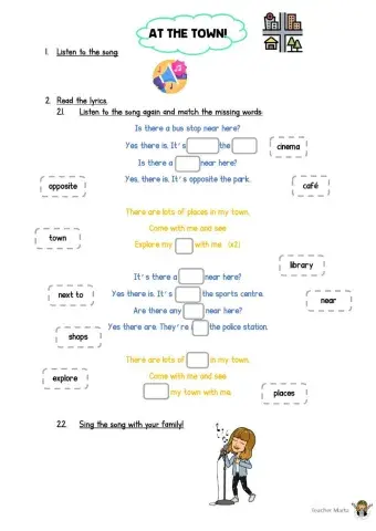 Song: Places in my town