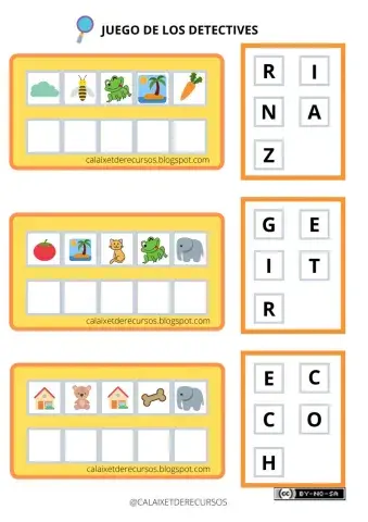 Detectives de palabras 2