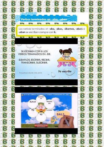 Ortografía de la b en pret. imperfecto indicativo