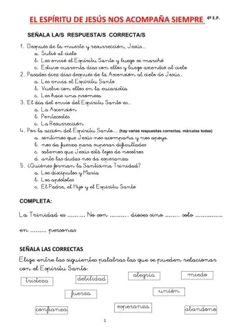 El Espíritu de Jesús nos acompaña siempre