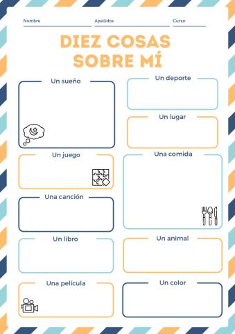 Diez cosas sobre mí