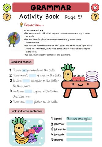 Grammar - Activity book page 57