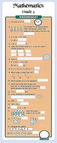 Mental Maths 4 - W15 - Wednesday