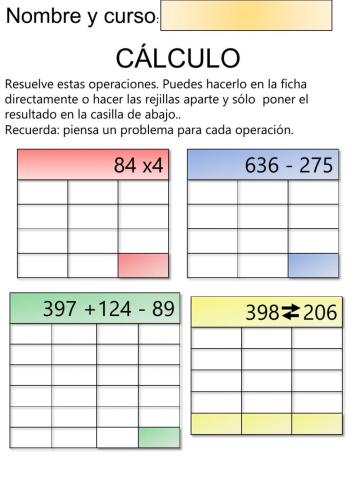 Rejillas de operaciones ABN variadas