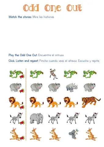 Wild Animals-Odd One Out