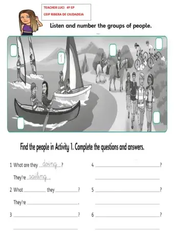 Listening present continuous