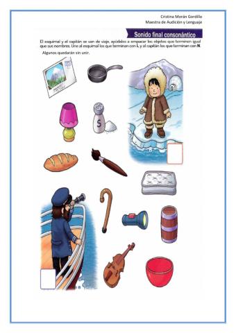 Sonido final consonántico