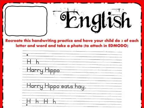 English Wednesday W15